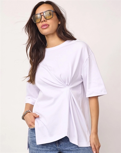 Co´Couture - MedaxCC Asym T-shirt - White